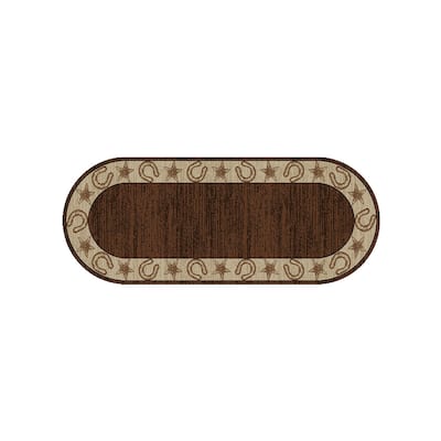 American Destination Midland Brown Lodge Area Rug - 2'2"x5'3"