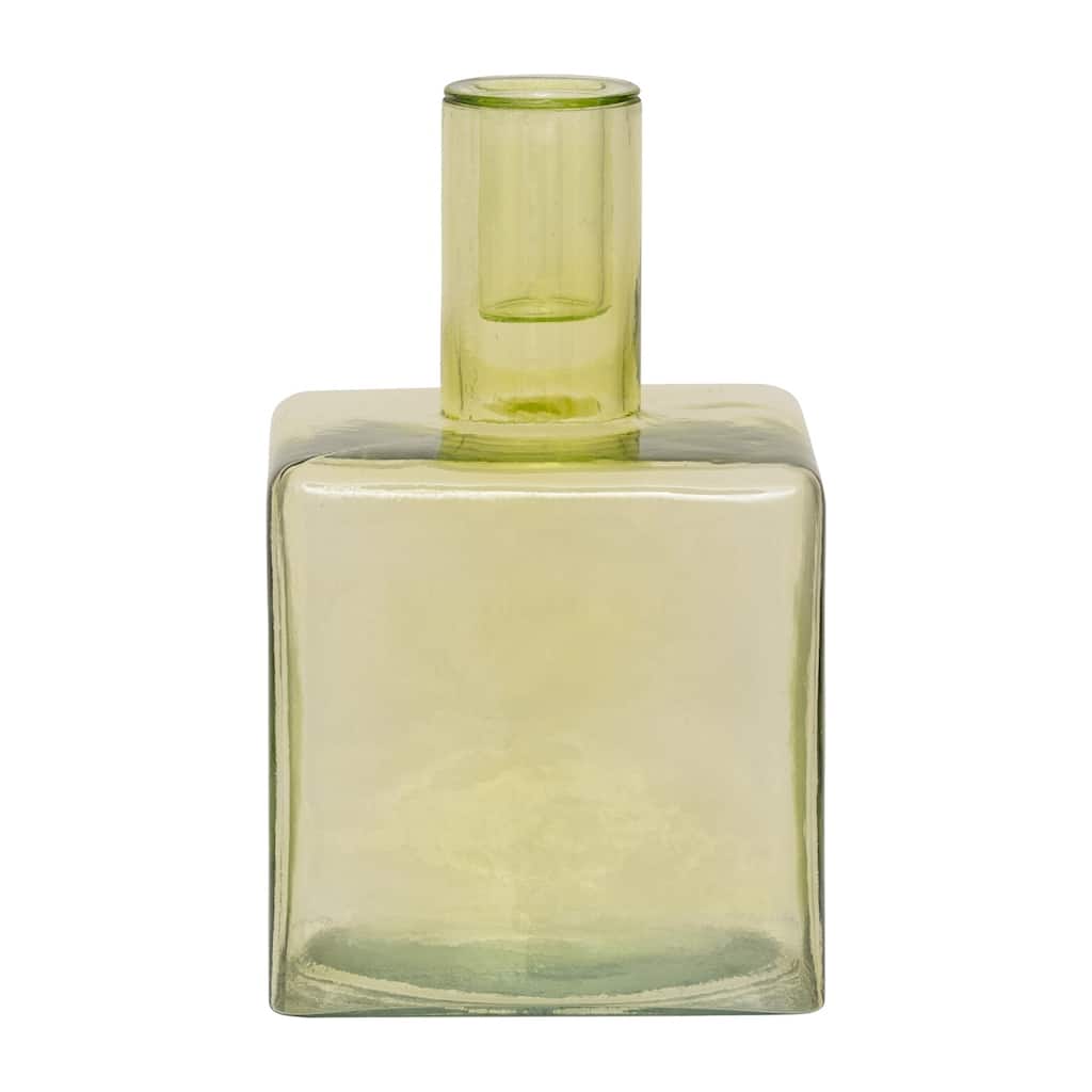 Candle Holder Cubico Pale Green - Pale green