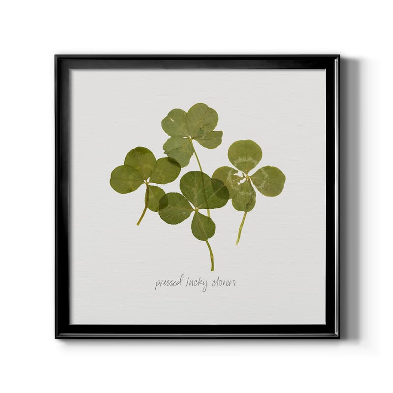 Pressed Clover I-Premium Framed Canvas - Ready to Hang
