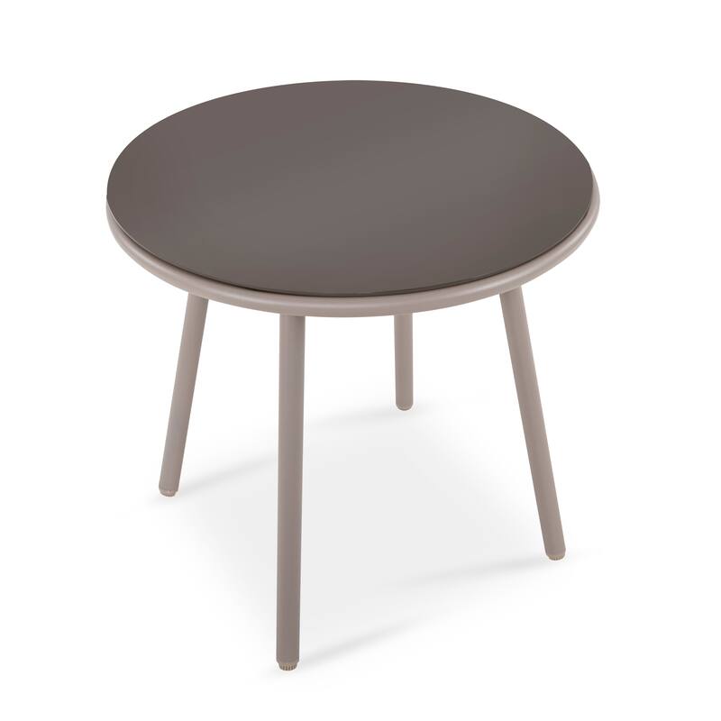 Outdoor 3 Pieces Patio Woven Rope Bistro Set with Cushions