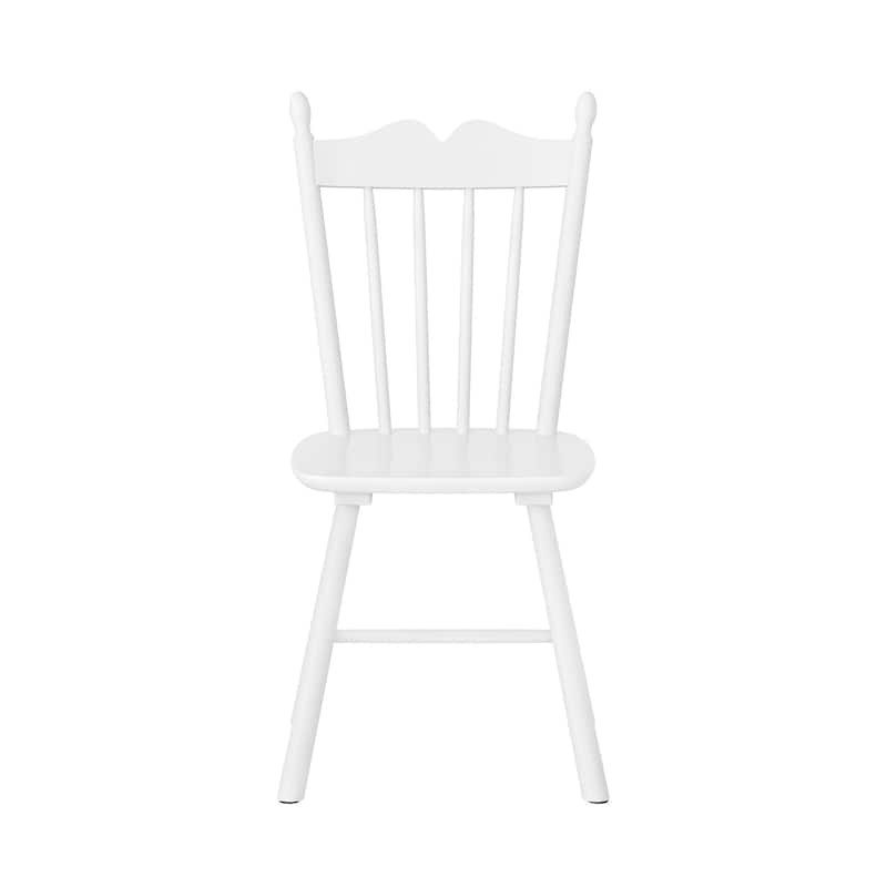 Solid Wood Dining Chairs Set of 6 - N/A