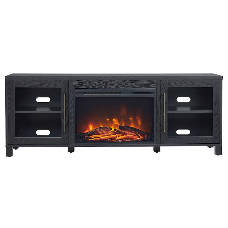 Quincy TV Stand with Fireplace Insert