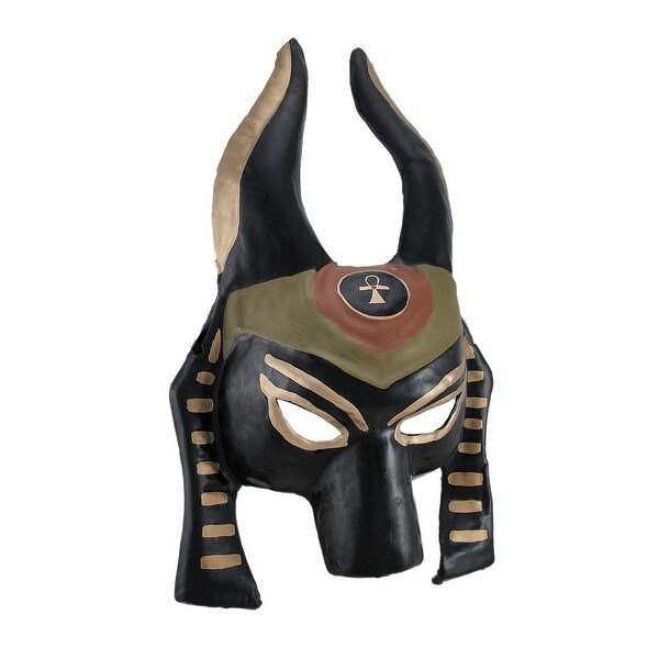 Anubis Egyptian Jackal-Headed God Adult Face Mask - 14.5 X 9 X 3.5