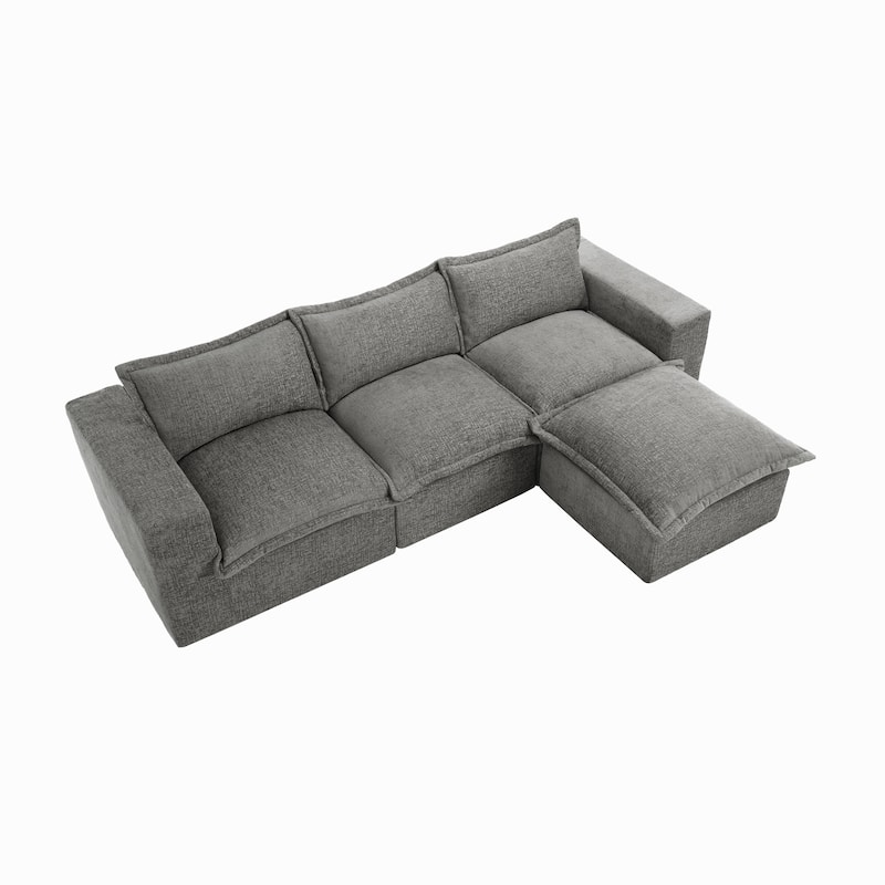 Comfy Cloud Couch Plush Modular Sectional Sofa For Living Room