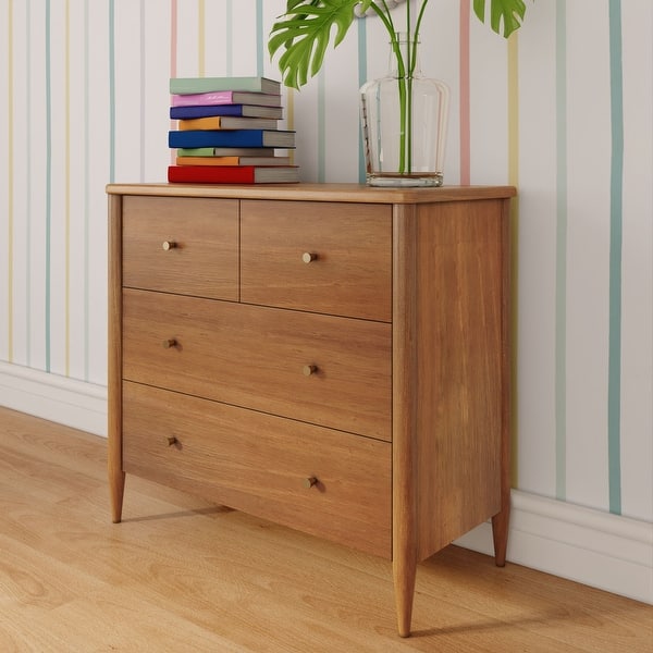 slide 2 of 27, Harbor 4-Drawer Dresser Pecan