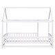 preview thumbnail 17 of 50, Twin Size Wooden Bed House Bed with House Roof Frame