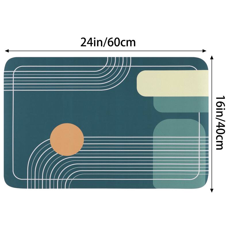 Bath Mat Rug, Abstract Non-Slip Absorbent Bathroom Floor Mat, Easy to Clean, Shower Rug for Shower Bathtub