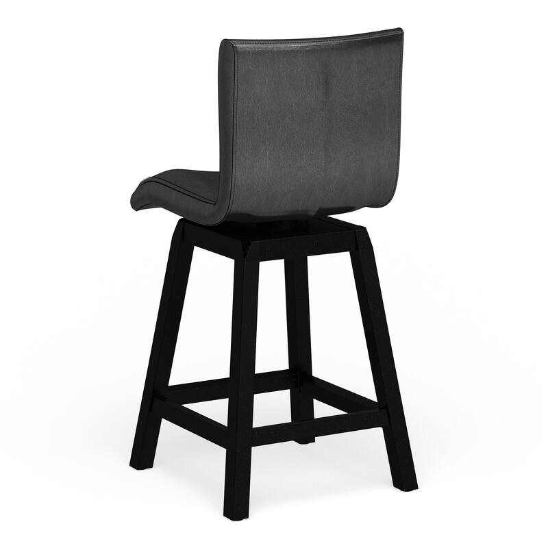 Hace Modern Black Solid Wood 7-Piece Counter Height Table Set by Furniture of America