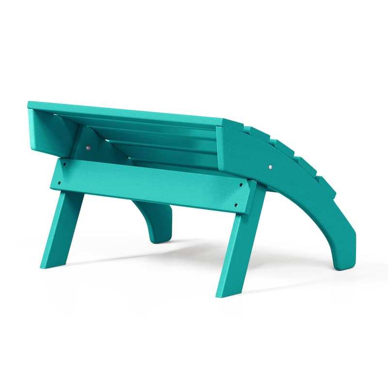 Polytrends Altura Outdoor Adirondack Folding Ottoman