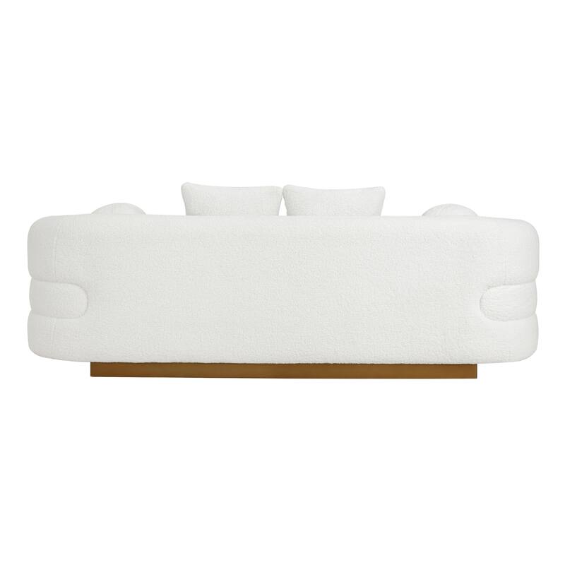 Selsey 2-Piece Sherpa Fabric Living Room Sofa Set