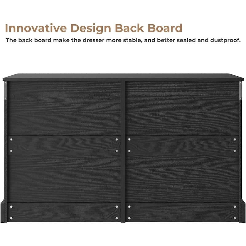 6 Drawer Dresser Chest of Drawers Storage Tower Clothes Organizer