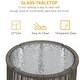 preview thumbnail 10 of 19, Outdoor 3 Pieces Wicker Bistro Chat Set for 2 Persons