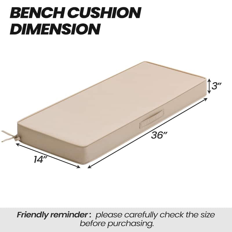 Outdoor Settee Bench Seat Cushion Patio Swing Cushion Loveseat Cushion