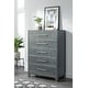 preview thumbnail 1 of 2, Memphis 5 Drawer Chest in Slate Grey by Martin Svensson Home Slate Grey - 5-drawer