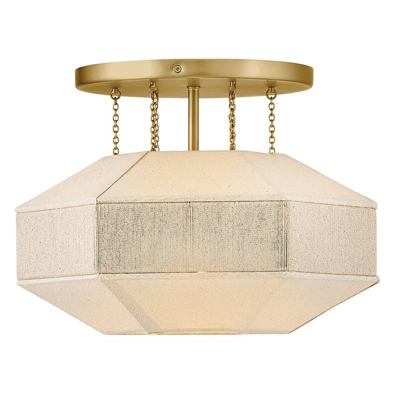 Hinkley Lighting 47493 Lyla 15" Wide Semi-Flush Ceiling Fixture with