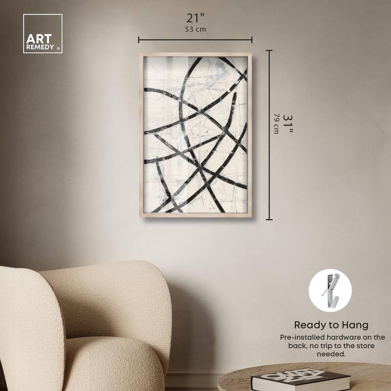Intersecting Lines I Shadowbox by Art Remedy