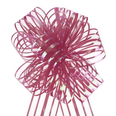 5pcs 4 Inch Large Pull Bows Gift Wrapping Bows Ribbon Organza
