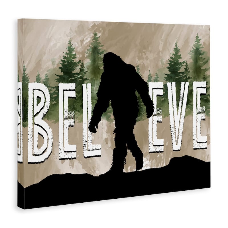 Stupell Believe Rustic Mythical Creature Canvas Wall Art Design By Nicole DeCamp