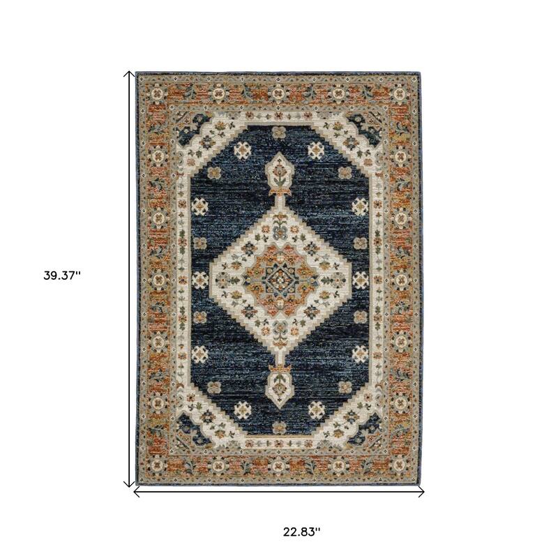 HomeRootsMedallion Bohemian Rectangle Area Rug