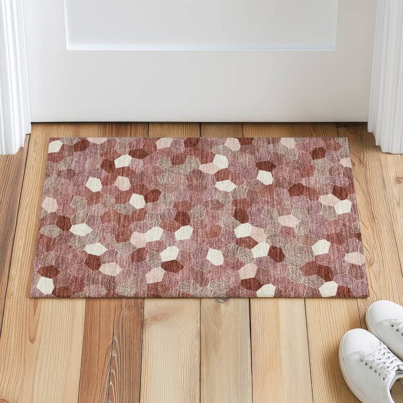 Machine Washable Indoor/ Outdoor Modern Loyd Chantille Rug