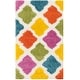 preview thumbnail 3 of 12, SAFAVIEH Kids Shag Petka Geometric Nursery Playroom 2-inch Thick Rug