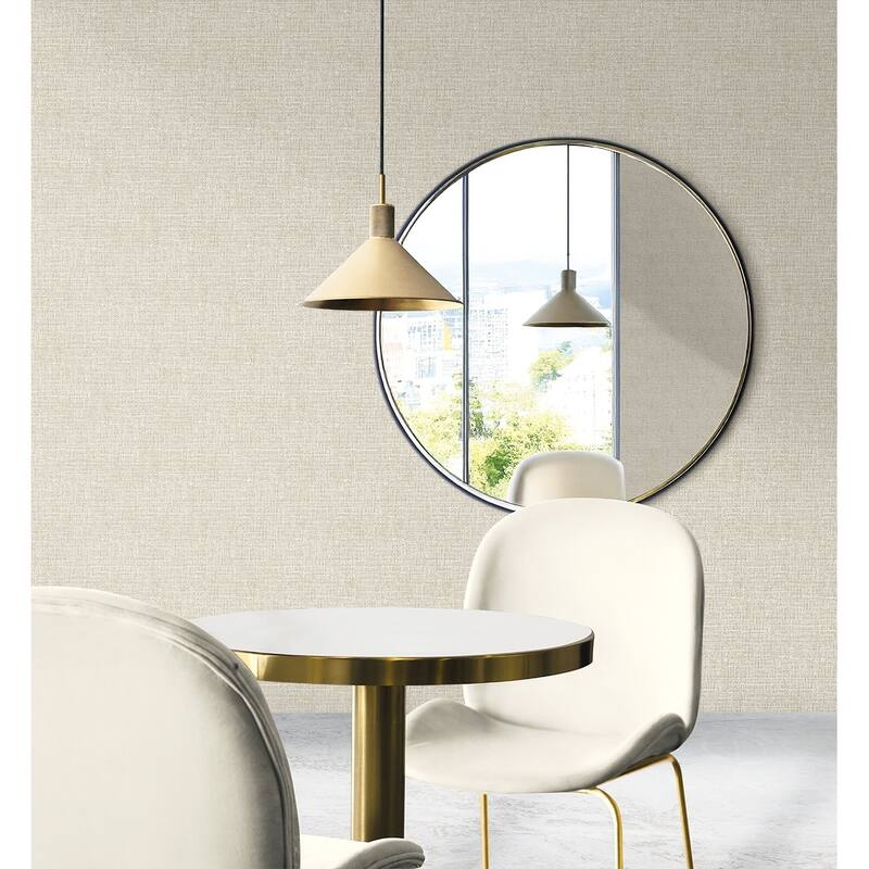 Seabrook Designs Aureline Faux Non-Woven Unpasted Wallpaper