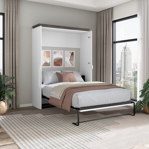 Bestar Orion 57W 59W Full Murphy Bed Overstock 33133416