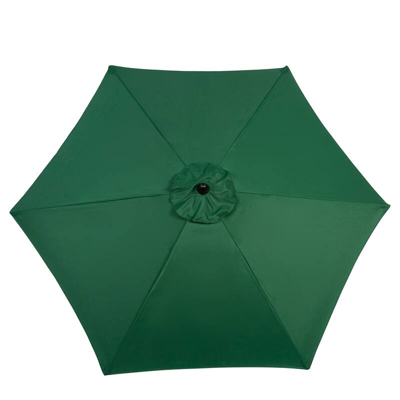 104" Patio Umbrella with Push Button Tilt,6 Ribs and Crank (No Base)