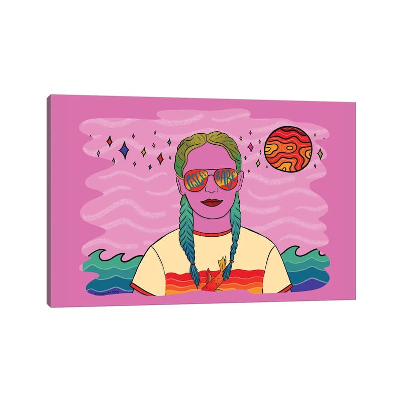 iCanvas "Pisces Girl" by Doodle By Meg Canvas Print