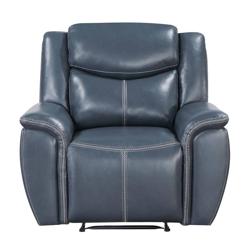 Stanwicke Blue 3-piece Motion Reclining Sofa Set