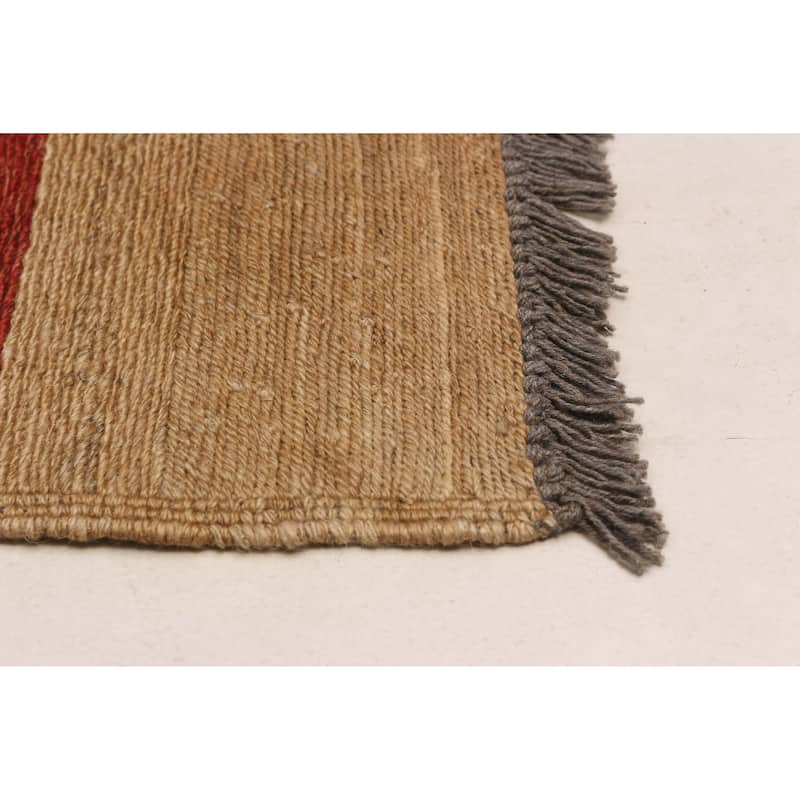 ECARPETGALLERY Flat-Weave Natural Copper Wool Tapestry Kilim - 9'2 x 11'0