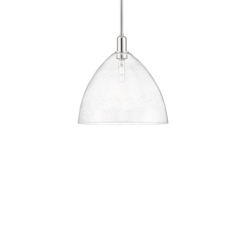 Innovations Lighting 716-1S-18-16 Bristol Pendant Bristol 16" Wide - Polished Nickel / Seedy