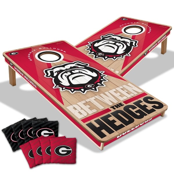 slide 2 of 7, Georgia Bulldogs NCAA 2x4 Professional Cornhole Board Set Include Carrying Case