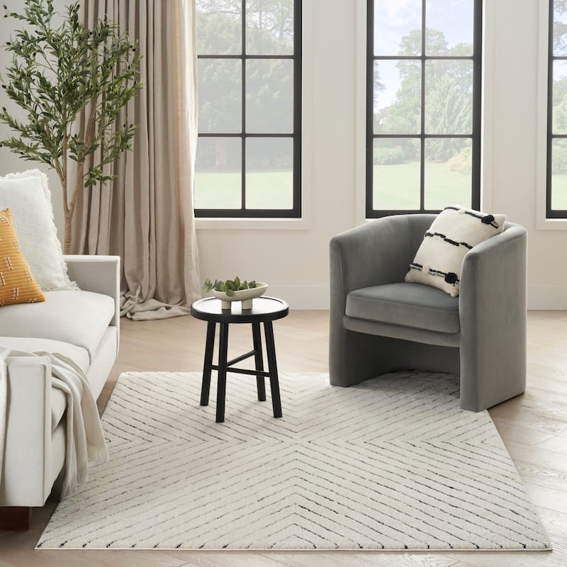 Nourison Cozy Modern Indoor Abstract Area Rug