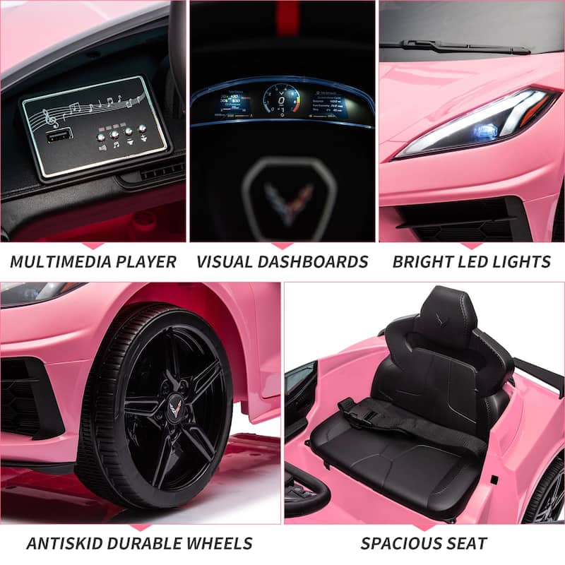 12V Kids Ride on Car Licensed Corvette