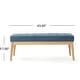 preview thumbnail 10 of 37, Saxon Mid-century Tufted Ottoman Bench by Christopher Knight Home