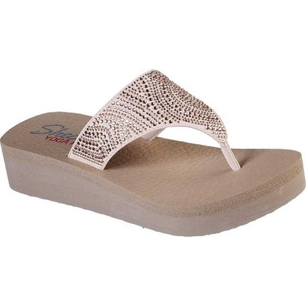 skechers cali vinyasa wedge flip flop