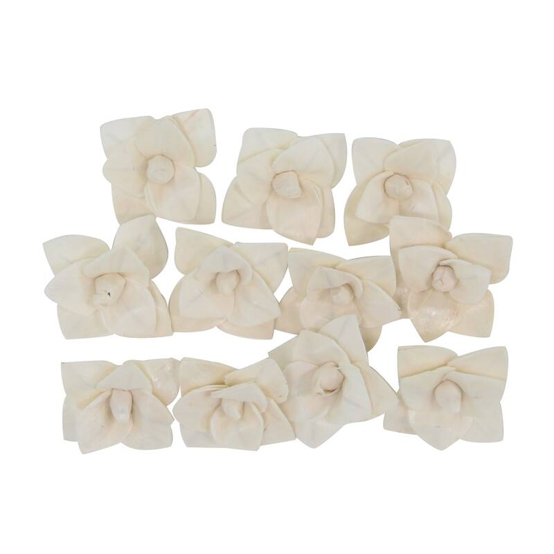 Boxed Natural White Mona Lisa and Daffodil Sola Flowers (Set of 2) - 6 x 7 - 6 x 7