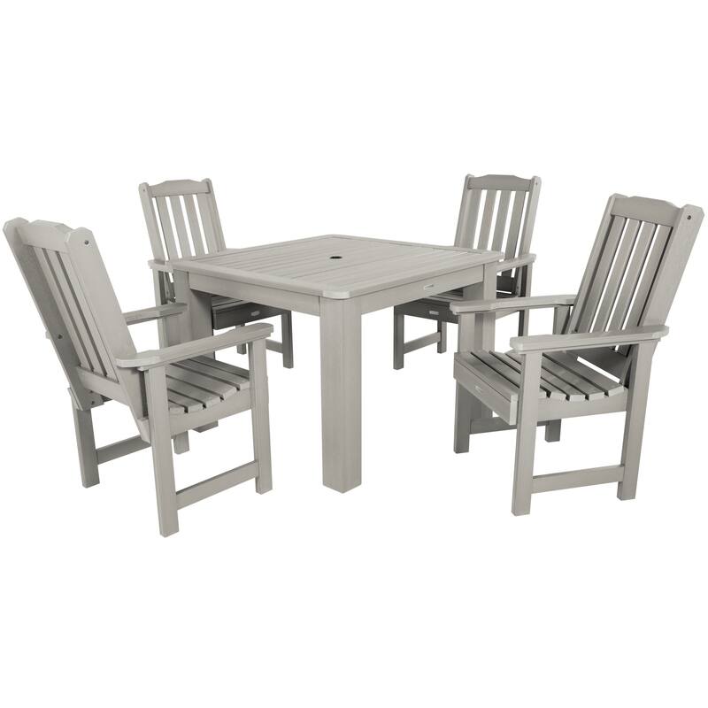 Lehigh 5-Piece Outdoor Dining Set - 42" x 42" Table, Dining-height - Harbor Gray
