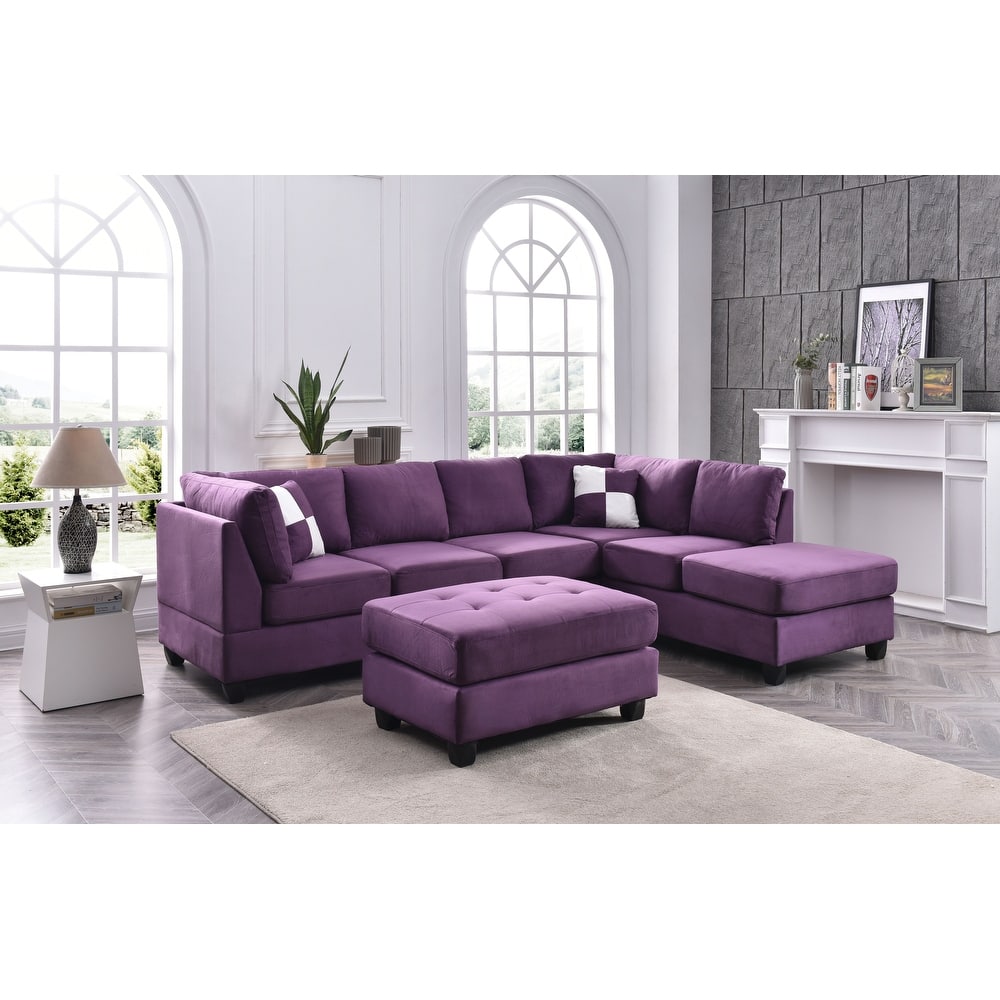 Gallant Microsuede Sectional Sofa