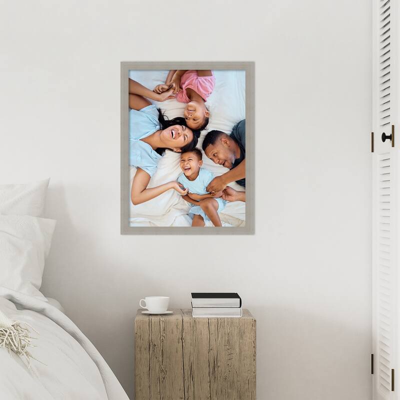 Woodgrain Stripe Blonde Framed Picture Frame, Photo Frame