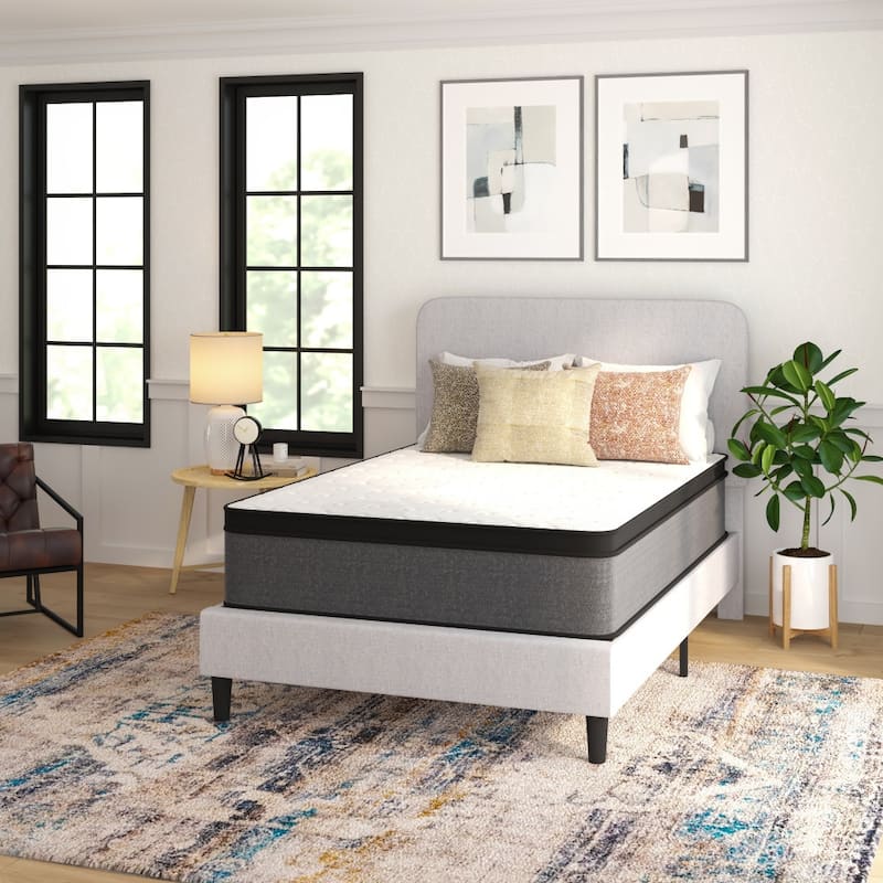 13" CertiPUR-US Certified Euro Top Hybrid Pocket Spring Mattress in a Box - Full