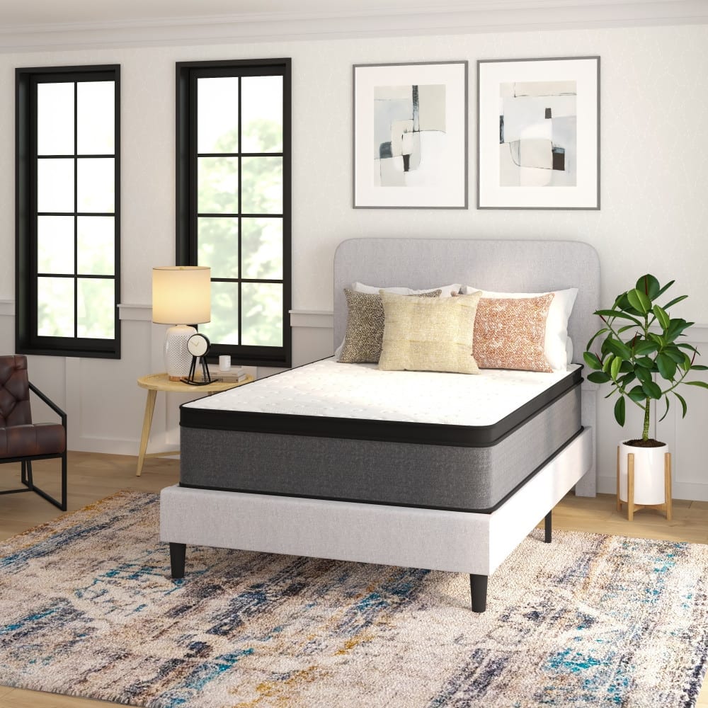 13" CertiPUR-US Certified Euro Top Hybrid Pocket Spring Mattress in a Box