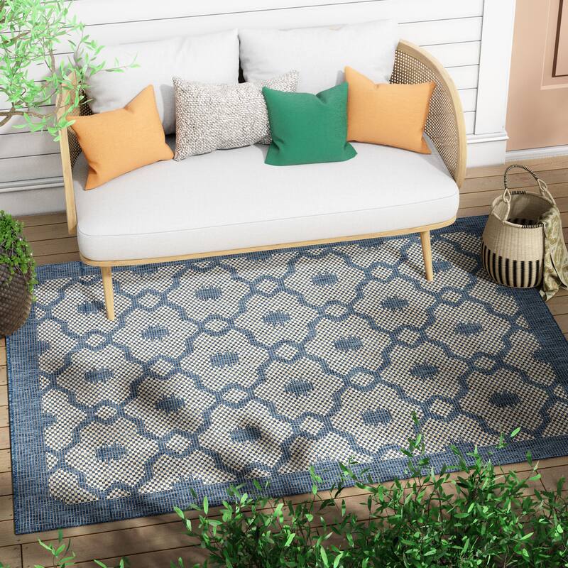 Well Woven Medusa Sol Indoor Outdoor Area Rug