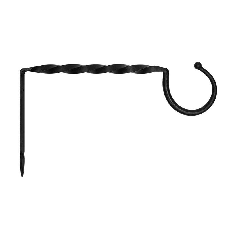 Achla Designs Wrought Iron Twisted Jumbo Bracket - 17.5"W x 10"H x 1"L