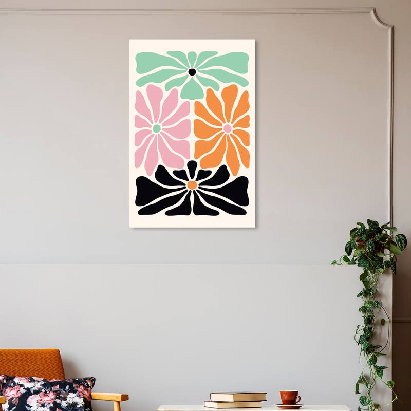Wynwood Studio Canvas Floral and Botanical From the Florist Pink and Pastel Pink Modern & Contemporary Wall Art Canvas Print