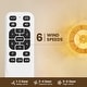 preview thumbnail 16 of 17, Boho Smart Gold Rattan Caged Drum Flush Mount Ceiling Fan