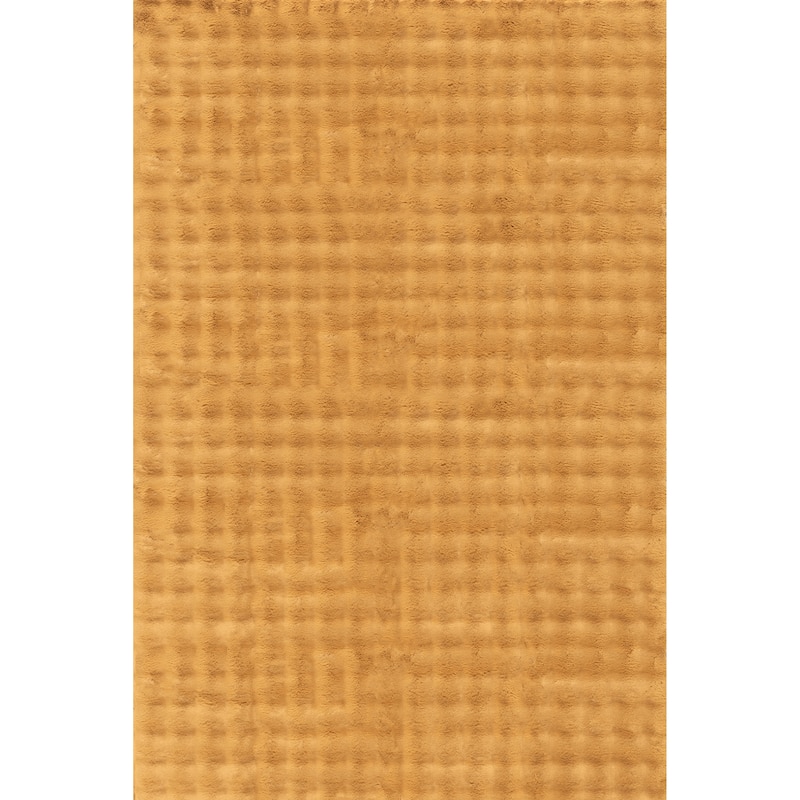 Nuloom Jeni Solid Plush Machine Washable Area Rug