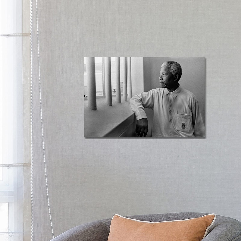 iCanvas "Nelson Mandela Portrait" by Unknown Artist Canvas Print