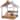 Outsunny Wooden Sandbox with Canopy, Kids Sand Pit with Liner, Blackboard, Sink, Playset, Flags, House Design